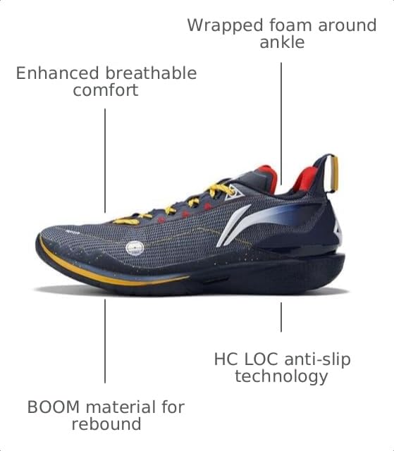 Image of LI-NING Jimmy Butler Series Men's Basketball Shoes Anti-Slip Shock Absorption Professional Sports Sneakers