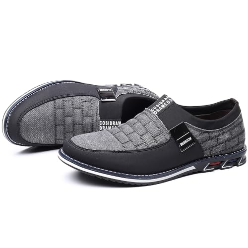 Image of COSIDRAM Mens Casual Dress Shoes Business Office Comfort Walking Sneakers | Exquisite quilted stitching upper, lightweight flexible build, suitable for everyday wear and casual outings