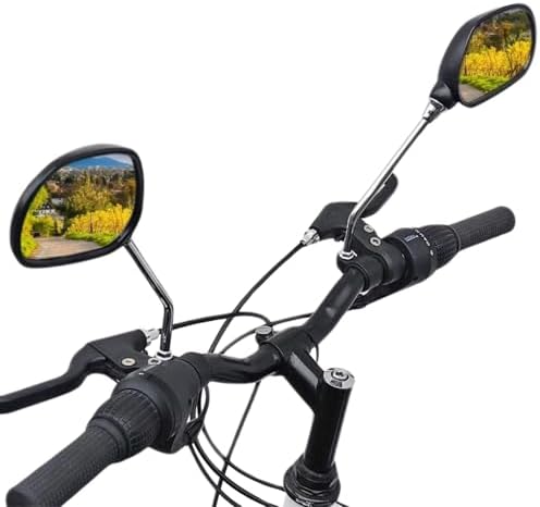 2x Fahrrad Spiegel Vintage - Chrom 75mm Für 22mm Lenker