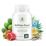 BMega Nopal with Chromium Picolinate - Supports Metabolism & Nutrient Balance - Natural Plant-Based Supplement Helps Support Healthy Blood Sugar Levels & Wellness - 60 Capsules