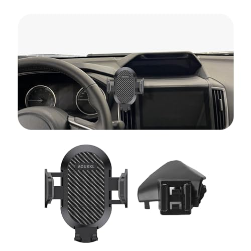 AOUKKL Car Phone Holder Fits for Subaru Forester 2019-2024,Crosstrek 2018-2023 Accessories,Thick Cases Friendly,Cell Phone Mount for 4-7 in Phones,360 Degree Rotation,Easy to Install