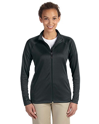 Devon & Jones Womens Stretch Tech-Shell Compass Full-Zip Dg420W -Black Xl #TOP13