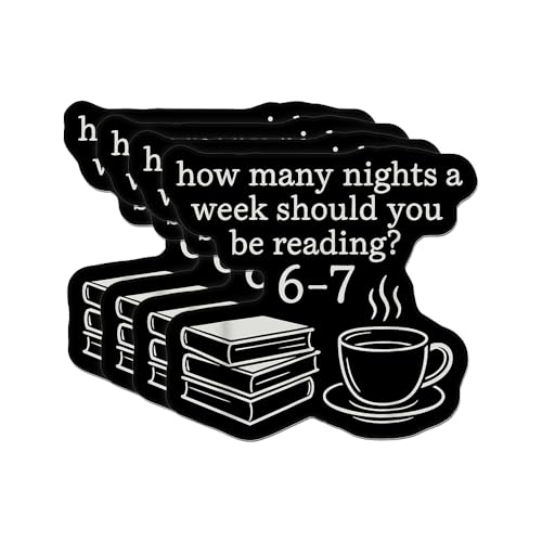(4PCS) Reading 67 Sticker 67 Meme English Teacher Funny 67 Book Lover Humor Waterproof Die-Cut Vinyl Sticker for Laptop Water Bottle Phone Case Decal Stuff Birthday Gift 3 Inch