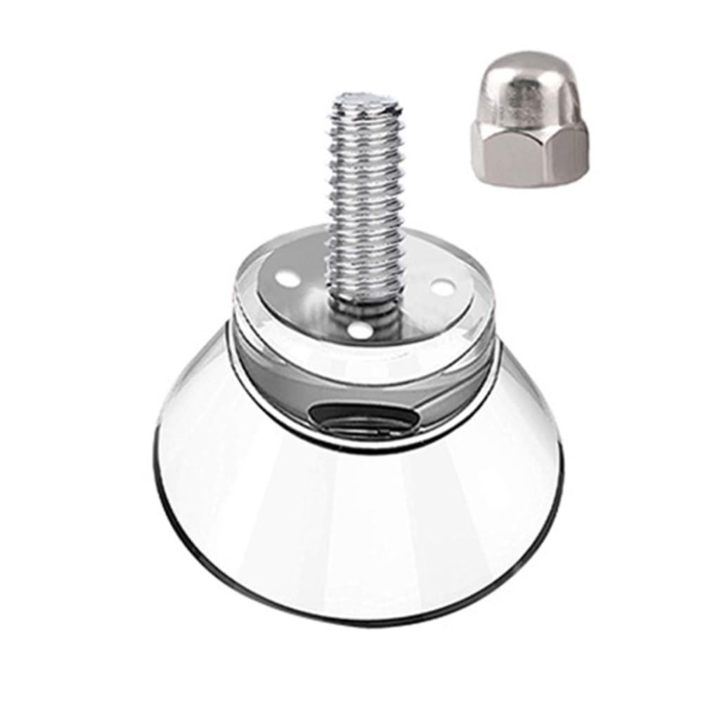 WOVEBIUS Suction Cups Transparent Living Room Bedroom Bathroom Furniture Cabinet Closet Wardrobe Desk Chair Feet Pad 15mm with Nut