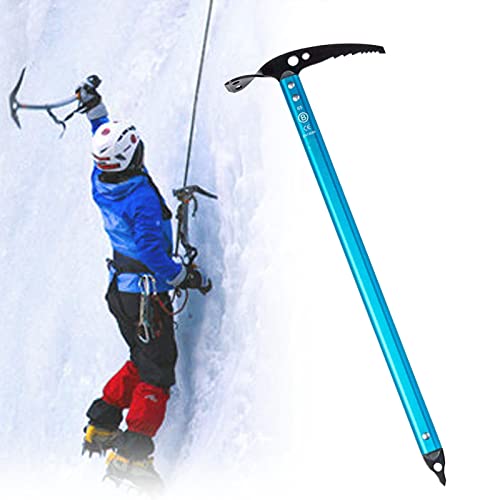 Ice AxeProfessional - Hachas de escalada en hielo, pico ligero para caminar al aire libre con aluminio de aviación 23 x 60/65/70/75 cm, 435 g/445 g/455 g/470 g, equipo de escalada para montañismo,