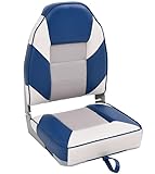 Cómodo: este asiento para barco tiene un respaldo alto acolchado con espuma de compresión. Así disfruta de una posición cómoda y respetuosa con la espalda durante todo el día