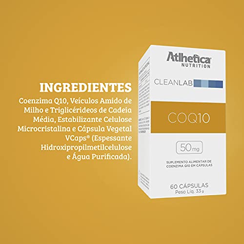 CleanLab COQ10 50mg (60 caps), Atlhetica Nutrition