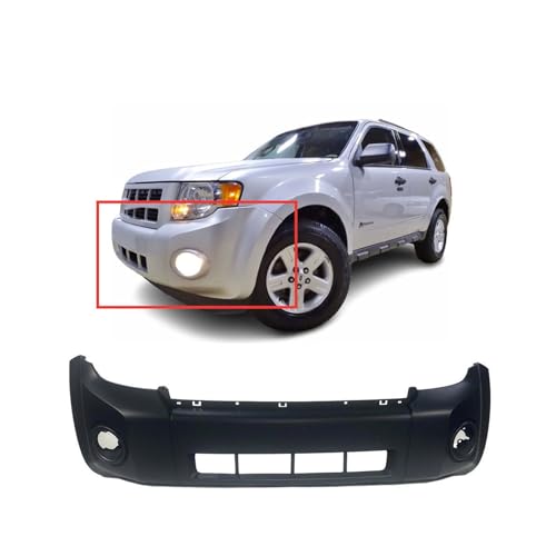 Image of Compatible with Ford Escape 2008-2012 Front Bumper Cover | Hybrid, Ready to Paint, OEM 8L8Z17D957CPTM, FO1000621