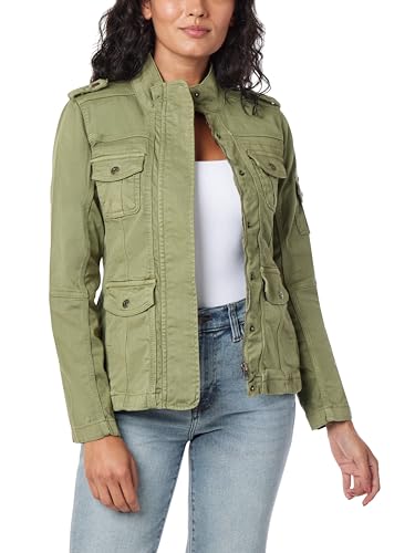 kensie Jeans for Women Lightweight Zip-Up Utility Jackets Transitional Jackets for Fall and Spring, Small to X-Large