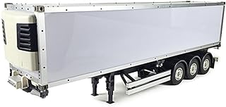 wheelfun 1/14 40Feet Reefer Trailer Semi-Trailer 3Axles Chassis Container Tractor Truck Unpainted Hooby Grade Model