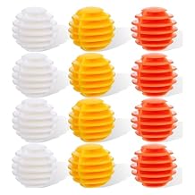 AOMAG Practice Golf Balls 12 Pack, Limited Flight Colored Golf Balls Plastic Golf Balls-Training Golf Balls Airflow Golf Balls for Swing Practice Driving Perfect for Backyard, Basement & Indoors.
