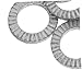 Homoyoyo 20pcs Loose Wedge Locking Washers for Screws Bolts Heavy Duty Locking Washers Industrial Home Use