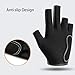 litianslbg Billiards Glove 3 Fingers Pool Cue Gloves for Men and Women,Snooker Cue Gloves Sport Glove for Left Hand, Breathable