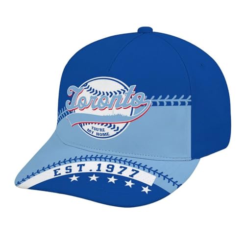 Baseball City Style Adjustable Hat Unisex Adult Game Day Team Color Snapback Cap Sports Fan Gift for Men Women One Sizes Fits All