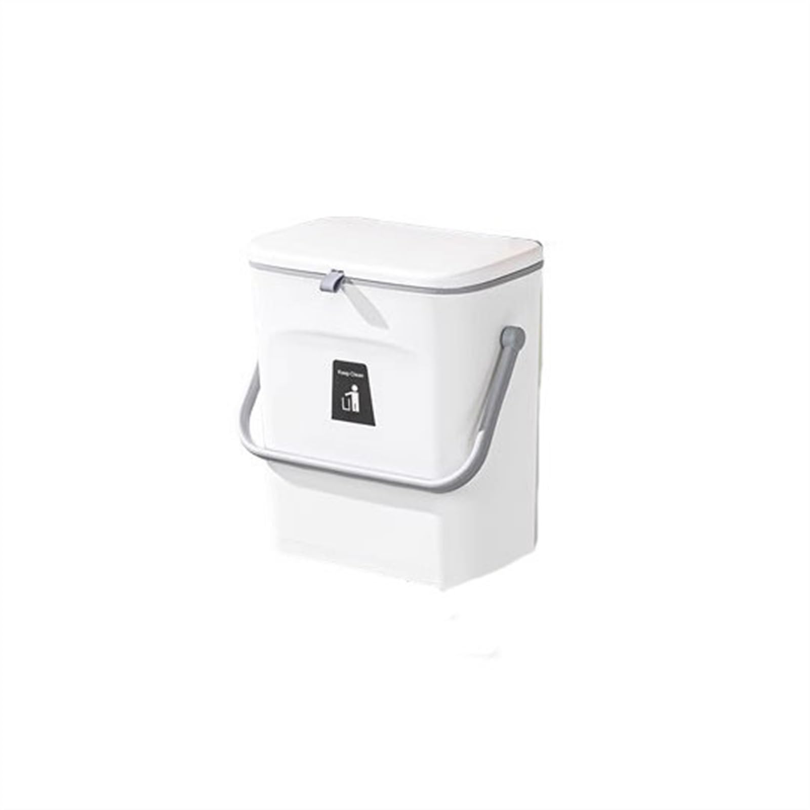 Cestino carta ufficio Pattumiera da cucina a parete for uso domestico nuovo modello con coperchio for la raccolta dei rifiuti della cucina, secco e umido, for il bagno Pattumiera da bagno ( Color : B