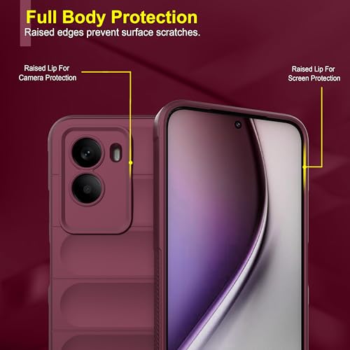 Image of Zapcase Back Case Cover for Poco M7 Plus 5G | Compatible for Poco M7 Plus 5G Back Cover | Liquid Silicon Magic Case with Camera Protection | Plum