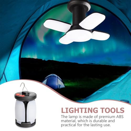 Lampe solaire LED pliable pour tente de camping et randonnée plein air - 6