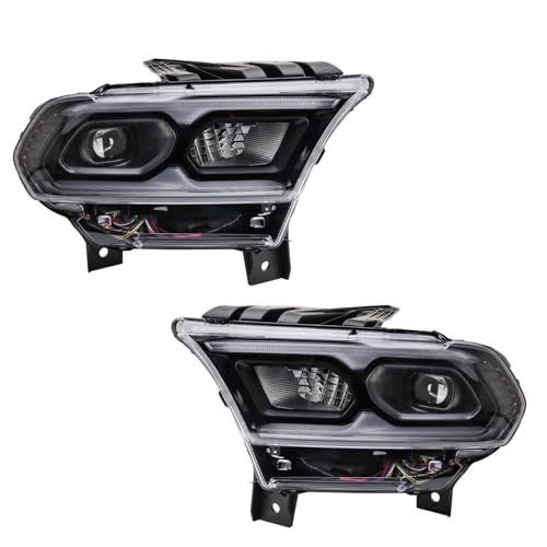 Image of TRQ Driver & Passenger Side Headlight Assembly Set Headlights Driver & Passenger Side Compatible with 2021-2022 Dodge Durango CH2502345 CH2503345