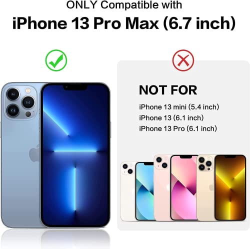 LOQUPE Designed for iPhone 13 pro max Case, Heavy-Duty Tough Rugged Lightweight Slim Shockproof Protective Case for iPhone 13 pro max 6.7 Inch,Women Girls,Skull — view 2