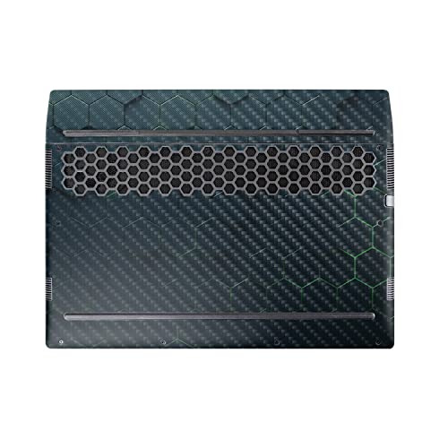 Image of MightySkins Carbon Fiber Skin Compatible with Alienware M17 R5 (2022) Full Wrap Kit - Acid Hex | Protective, Durable Textured Carbon Fiber Finish | Easy to Apply & Change Styles | Made in The USA