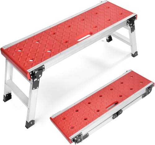 LEADALLWAY Folding Work Platform with Anti-Slip Feet