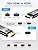 JSAUX Mini HDMI to HDMI Cable 6FT, [Aluminum Shell, Braided] High Speed 4K 60Hz HDMI 2.0 Cord, Compatible with Camera, Camcorder, Tablet and Graphics,Black