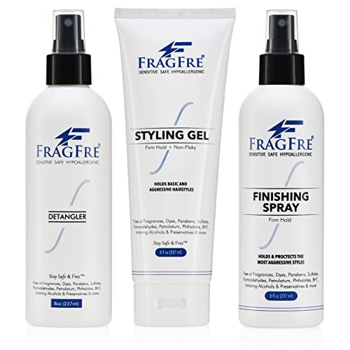 Spray Desenredante y Gel Fijador Pack 3 unids 8 oz miniatura 1