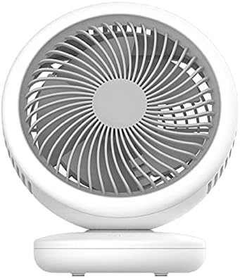 Portable Table Fan Quiet Personal Air Circulating Fan Cordless Fan with USB Charging can Be Wall-Mounted for Home Office Bedroom Table and Desktop