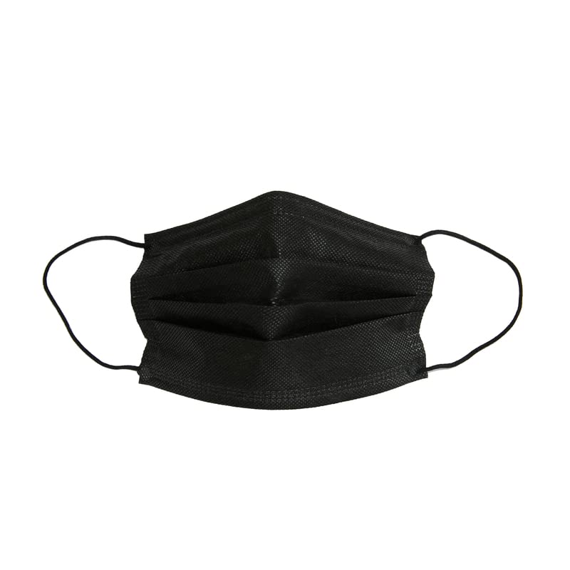 3-Layer Latex Free Disposable Mask (Black, Case of 2000)
