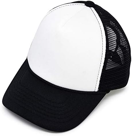 DALIX Infant Trucker Hat Baby Cap Tiny Extra Small Girls Boys in Black White