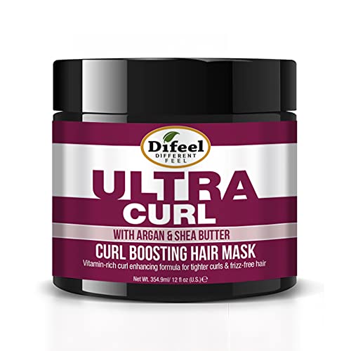 Difeel Ultra Curl With Argan & Shea Butter - Curl Boosting Hair Mask 12 Oz. #TOP17
