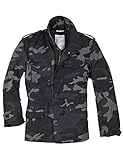 Surplus Men's US Field Jacket M65 Black Camo Size XL