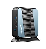 MINIS FORUM EliteMini HX90 Mini PC AMD Ryzen 9 5900HX 8 Cores 32 GB RAM 512 GB PCIe SSD,Support 2X 2.5 inch HDD, 2X HDMI / 2X DisplayPort, 1x 2.5G RJ45, 5X USB 3.0,1x USB-C, 2X Line Out, 2X MIC