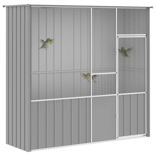 Cage à oiseaux avec clôture soudée pour aménager un poulailler de terrasse - 6