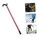 Baluue Portable Walking Stick for Seniors Lightweight Nonskid Mountaineering Cane Grip Height for Hiking and Daily Use