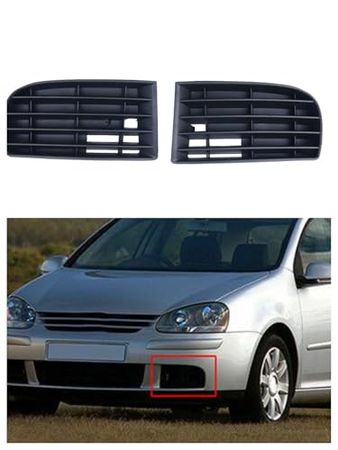 Parrillas carreras de plástico ABS para parachoques delantero de Golf MK5 2004-2009 2