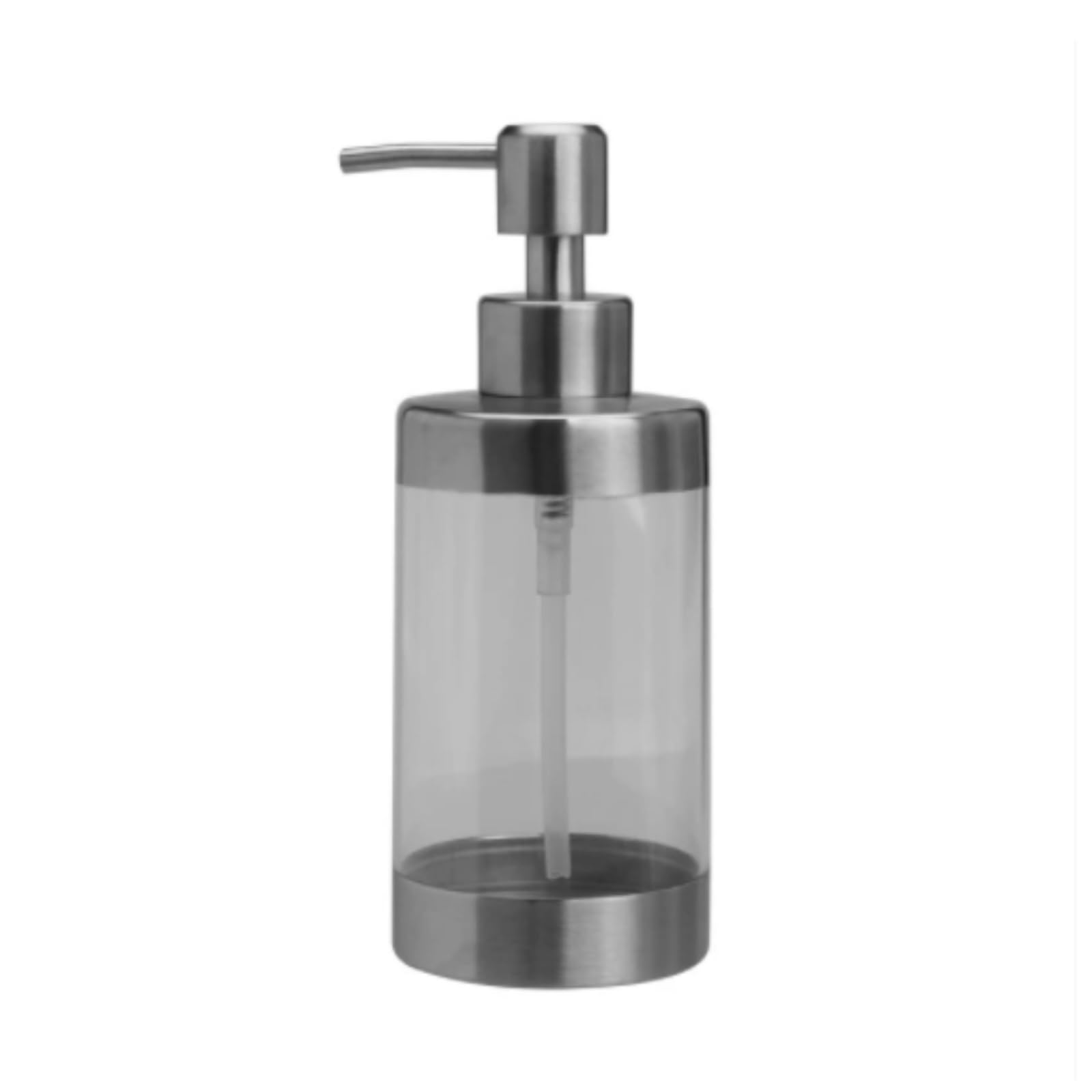 Dispensador de Jabón Líquido Dispensador De Jabón con Bomba Acero Inoxidable Y Acrílico For Líquido 350 Ml Botellas de Aseo