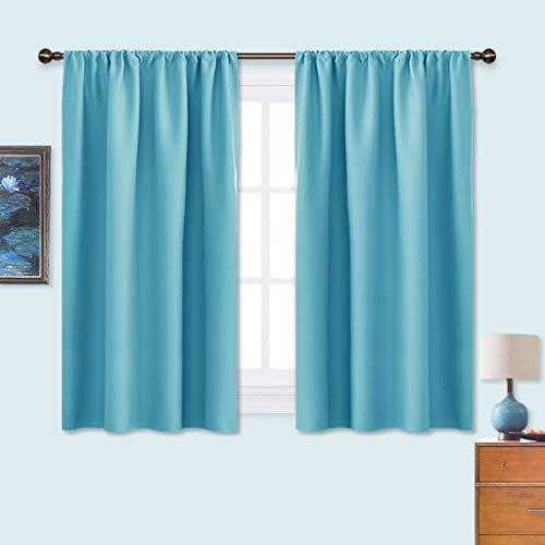 NICETOWN Kitchen Window Blackout Curtain Panels - Energy Saving Window Covering Thermal Insulated