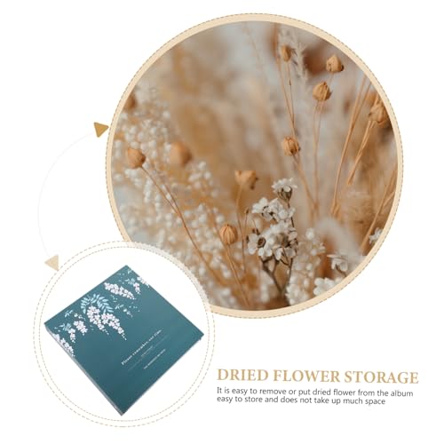 Image of Dried Flower Storage Book Plant Specimen Holder Album for Pressed Flowers and Leaves Loose-Leaf Scrapbook Holder for Floral Preservation Crafts Calligraphy 9.25 X 8.93 X 0.78 in