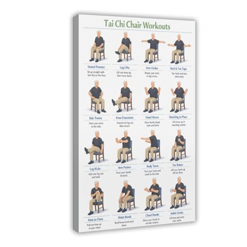 Toile Tai Chi poster mural déco chambre ado et adulte 20x30cm