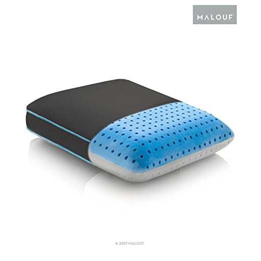 MALOUF CARBONCOOL Plus OMNIPHASE Phase Change Material Memory Foam Pillow - Continual Temperature Regulation with Cool Surface - Travel