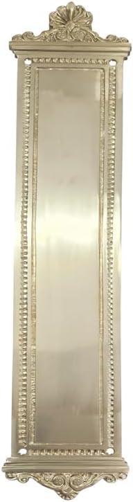 Adonai Hardware 17" "Uphaz" Brass Push Plate - Satin Brass Unlacquered