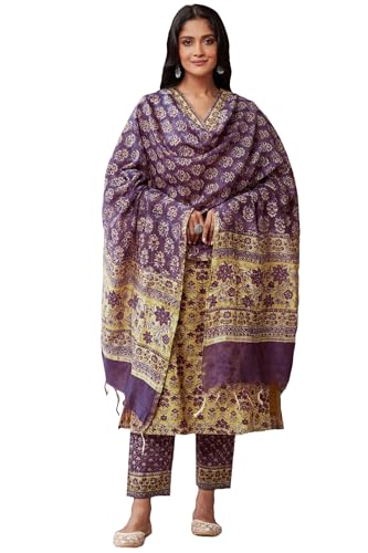 Ensemble jaune avec short imprimé droit en viscose mélangé pantalon et dupatta GoSriKi