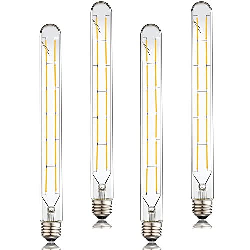 Dimmable Led Tubular Bulb 12W,3000K Soft White,T30 Long Tube Edison Led Vintage Filament Bulb,100W Equivalent,Clear Glass Cover, E26 Medium Base,4-Pack. (11.8in(300mm)-12W) Dimmable Led Tubular Bulb 12W,3000K Soft White,T30 Long Tube Edison Led Vintage Filament Bulb,100W Equivalent,Clear Glass Cover, E26 Medium Base,4-Pack. (11.8in(300mm)-12W)