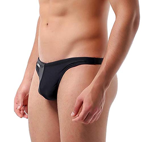 Men's Modern Sexy Swimwear Solid Bikini Cut Muscular Man Swim Briefs2