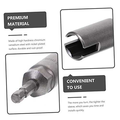 Uonlytech 46H12M06IPF75 3Pcs Wing Nut Socket Nut Driver For Bolt Hook Screw 3/8 Nut Driver Wrenches Tools Wing Nuts Eyebolts Nut Driver For Panel Nuts Air Batch Sleeve Rings Chrome Vanadium Steel thumb #2