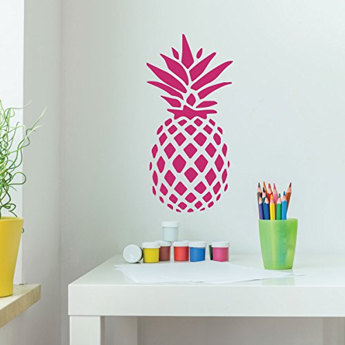 Customvinyldecor Pineapple Vinyl Wall Sticker | Hawaiian Home Decor Sticker For Bedroom, Office, Or Playroom | Small, Large Sizes | Black, Brown, Green #TOP4