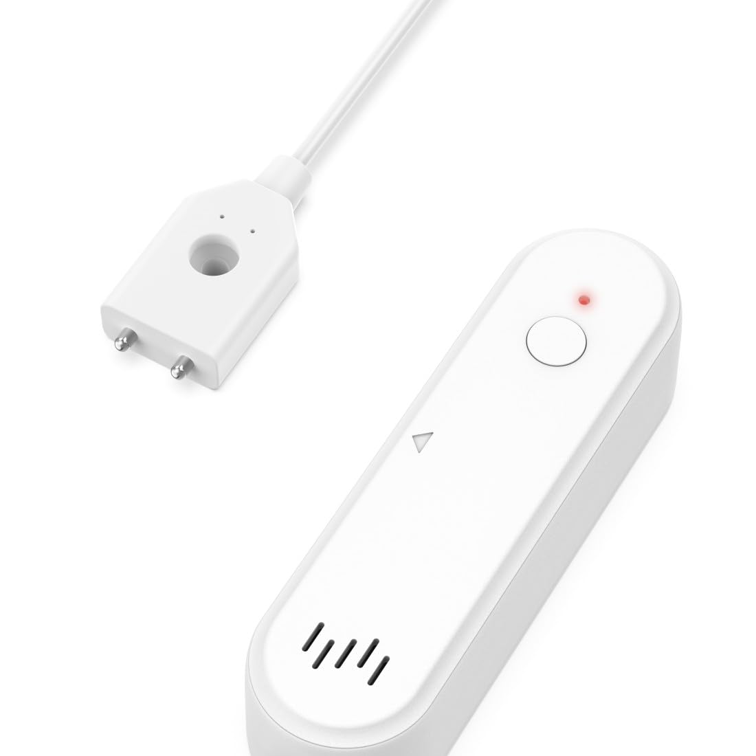Hama Czujnik wody WiFi (Zigbee, 80 DB, z systemem dźwięku i powiadomień, kompatybilna z Alexa, Google Assistant i Apple Siri), biały