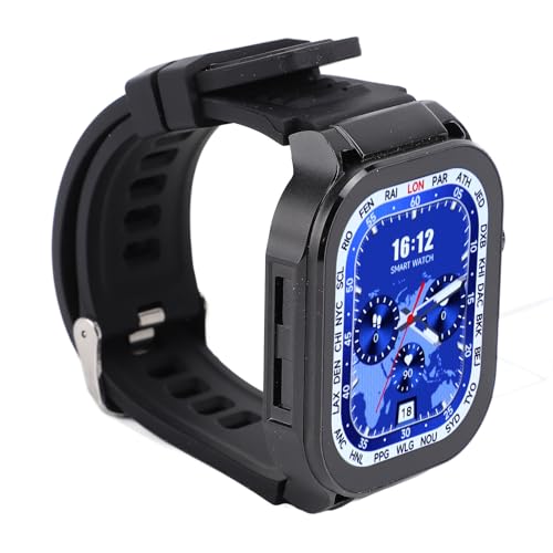 Smart Watch for Men Women, Reloj de Ejercicio de Pantalla HD de 2 Pulgadas, a Prueba de Agua IP67, Recordatorio de Llamadas Entrantes, Rastreador de Actividades para Al Aire (Black)