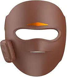 Máscara de Luz Vermelha, Máscara Facial LED com 4 Modos de Luz, 336 Microesferas de Luz 3D, Design Ergonômico 3D para Cuidados com a Pele em Casa